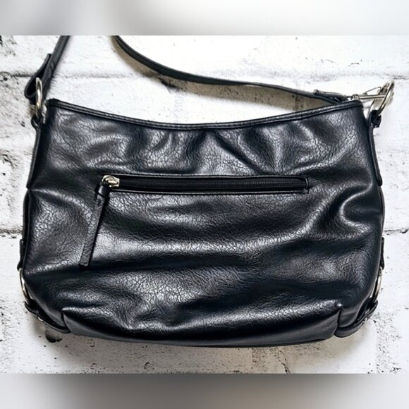 Kate and Mel Black Faux Leather Purse - Picture 2 of 14